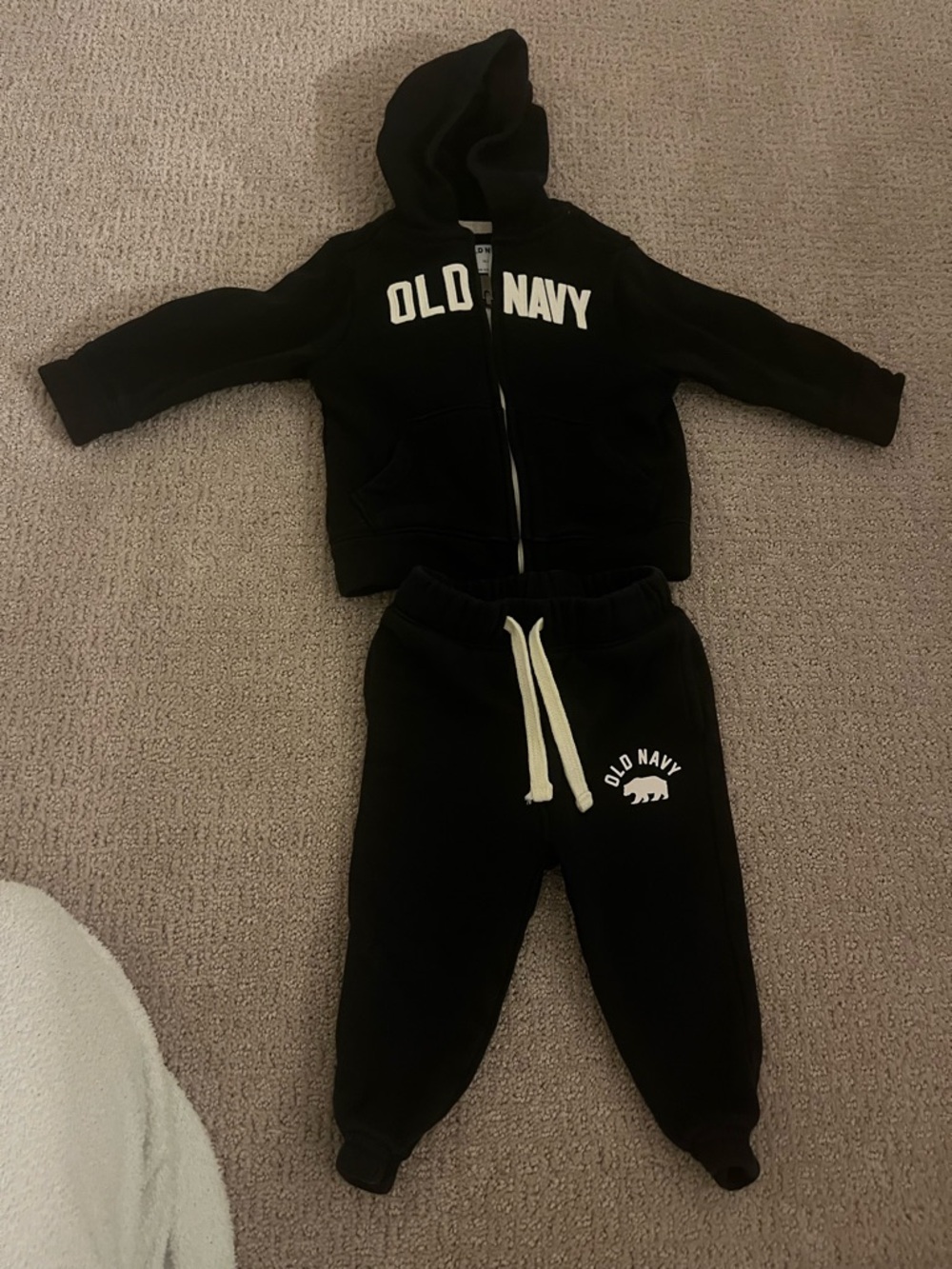 Old Navy Black Kids' Zip Hoodie & Joggers Set